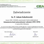 Certyfikaty i dyplomy dr Adam Sokołowski