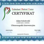 Certyfikaty i dyplomy dr Adam Sokołowski