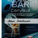 Certyfikaty i dyplomy dr Adam Sokołowski