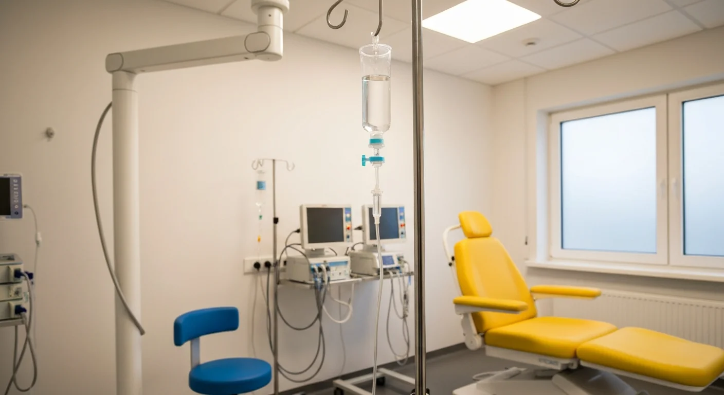 Infuzja dożylna w nowoczesnym leczeniu migreny - podanie leku biologicznego